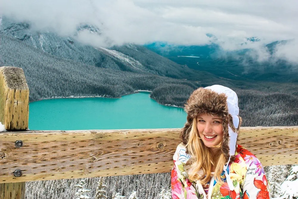 Parque Nacional Banff: Lago Peyto. Esta fue mi primera visita a las Montañas Rocosas.