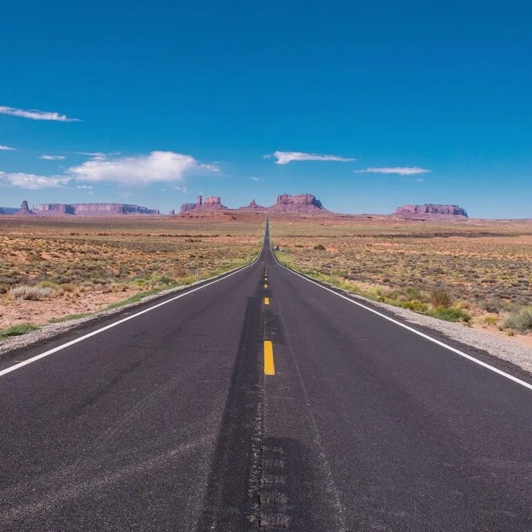 Pohled na Monument Valley v Utahu