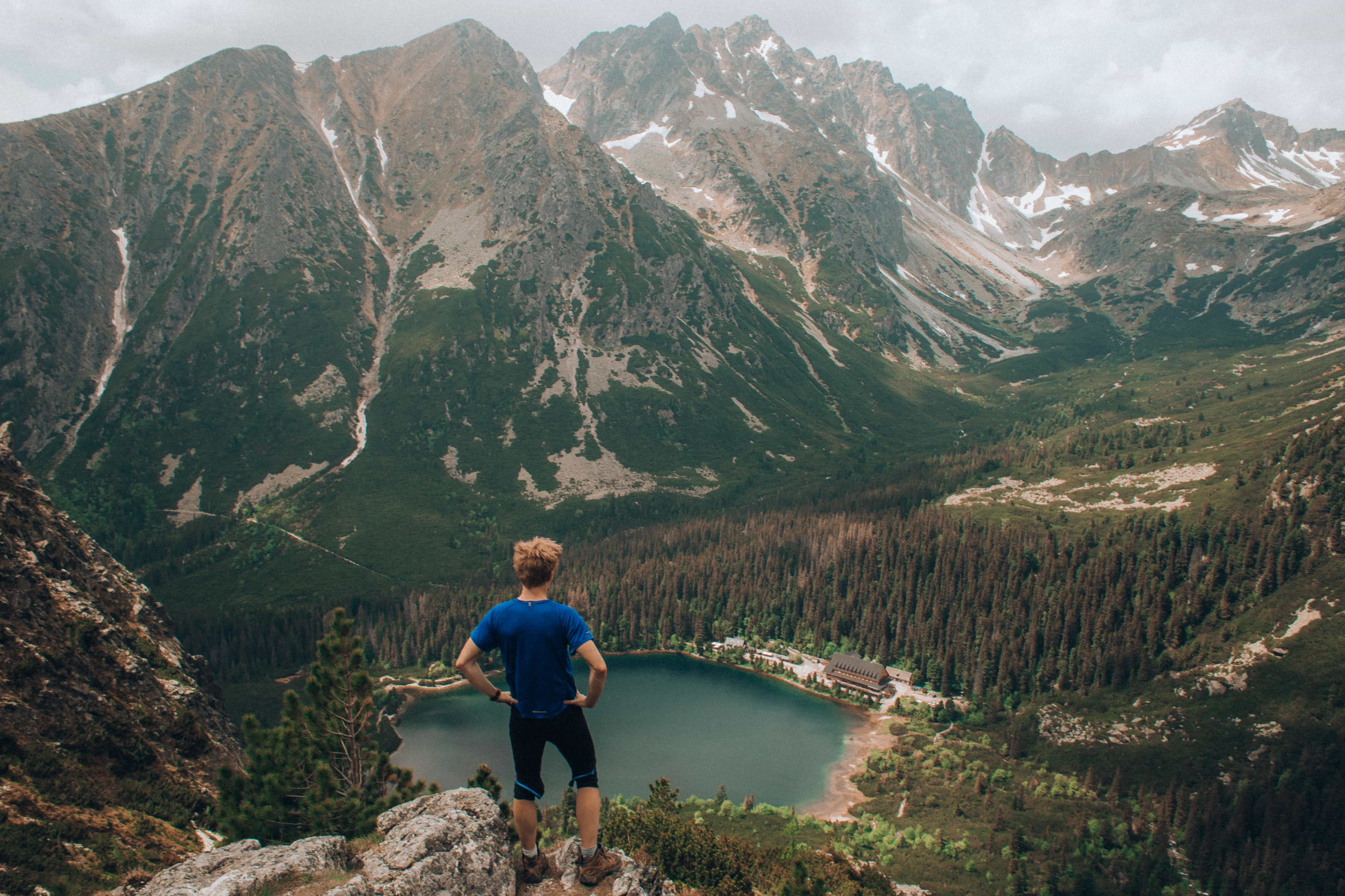 slovensko tatry popradske pleso Pohled na Popradské pleso z vršku Ostrva