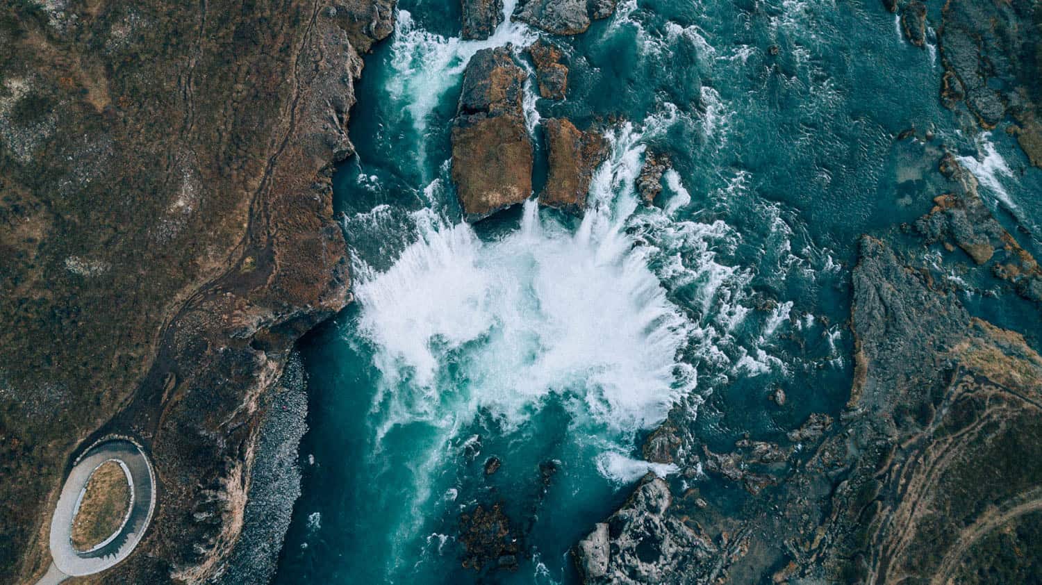 Godafoss z drona