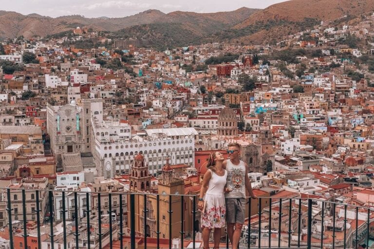Blick auf die Stadt Guanajuato