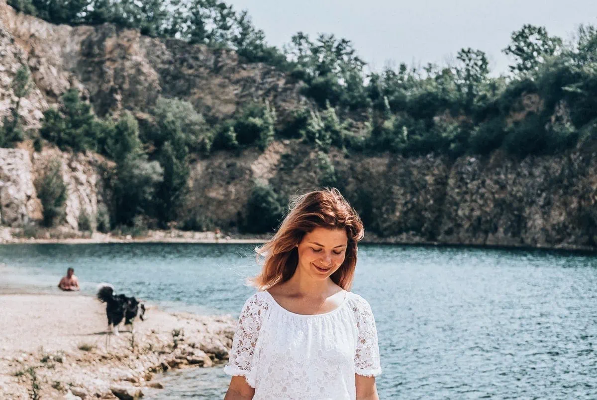 Zatopený lom kousek od Mikulova