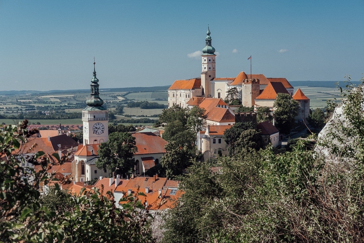 mikulov, pohled na zámek