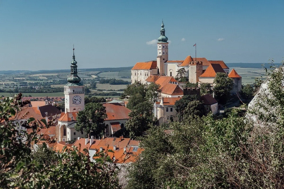 mikulov, pohled na zámek