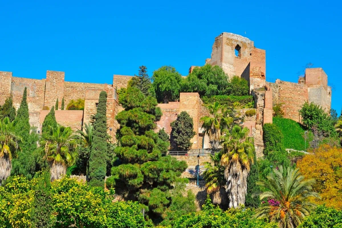 Maurská pevnost Alcazaba nad Málagou