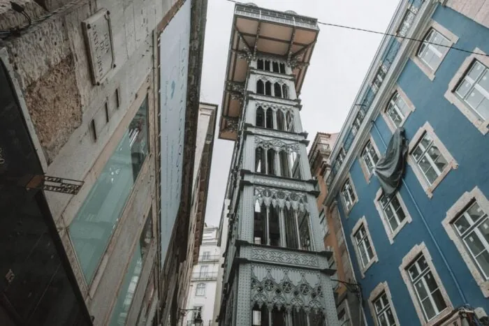 Portugal Lisbon: 41 Great Tips for Your Visit 11 Elevator/lift Santa Justa in Lisbon