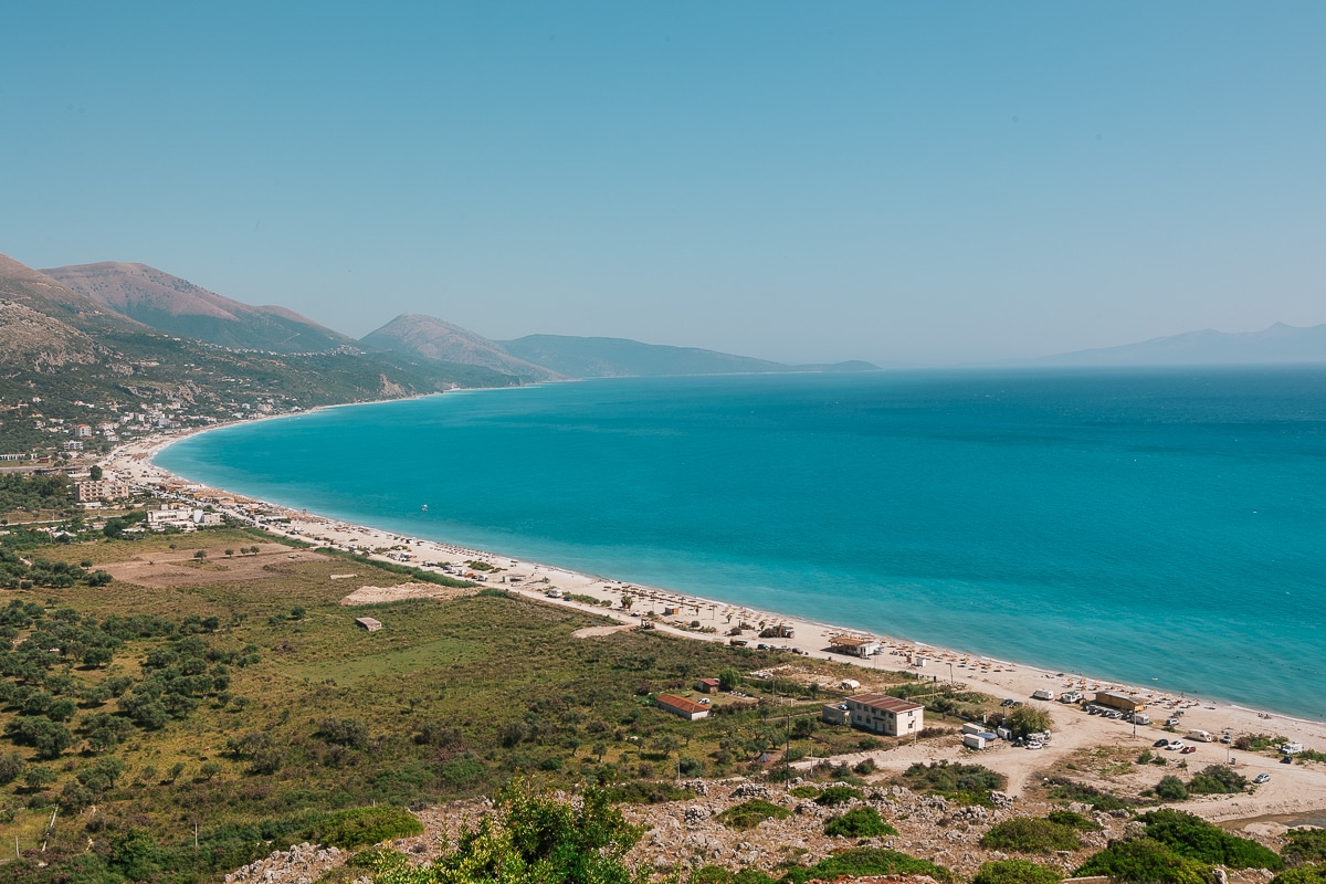 Borsh beach in Albania