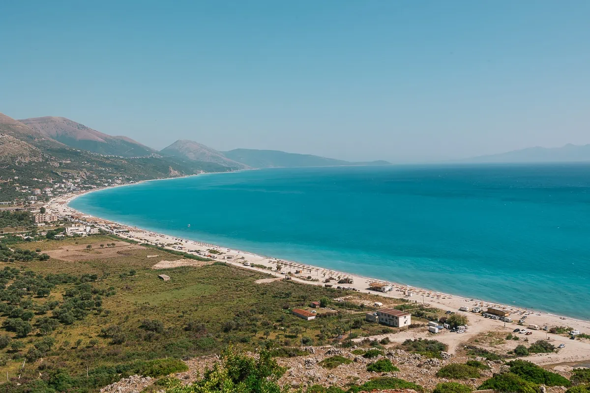 Pláž Borsh v Albánii