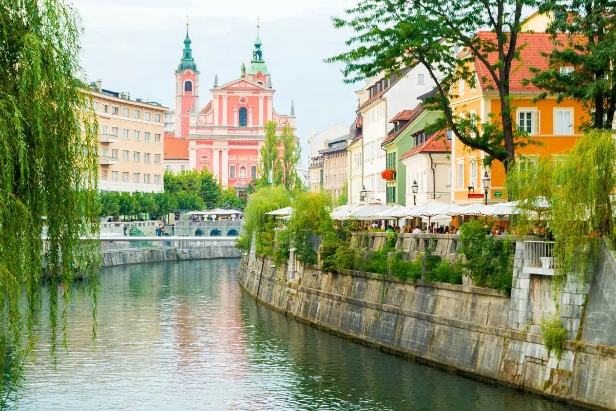 Staré město a hrad v Lublani