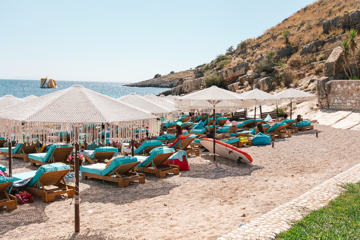 Llamani beach in Albania