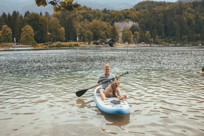 Stand up paddle em Bled e no Lago Bohinj