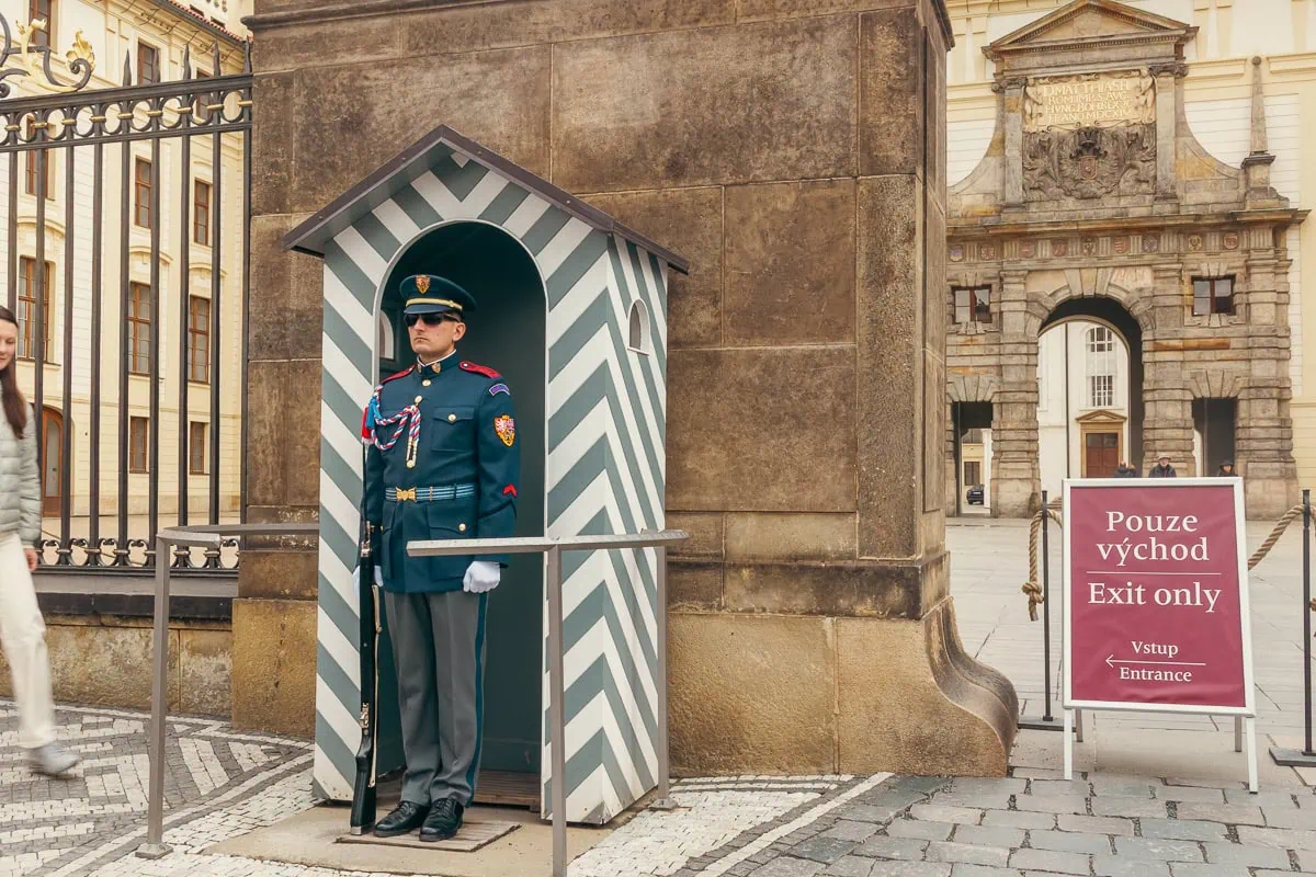 Castelo de Praga ao entardecer