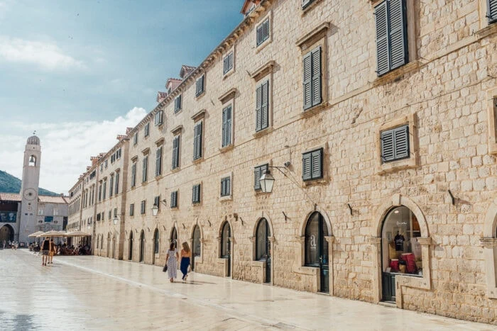 Stradun v Dubrovníku