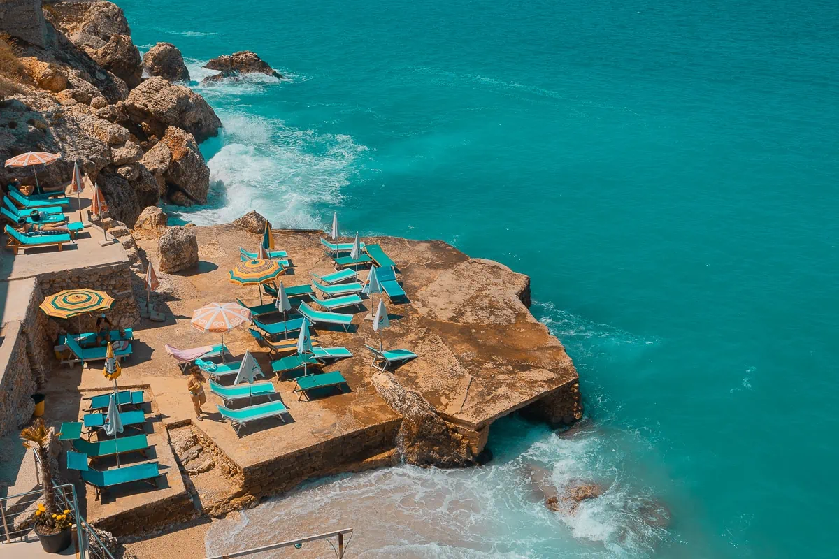 Vlora pláže, Albánie