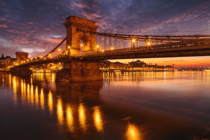 Széchenyi lánchíd Bridge in Budapest