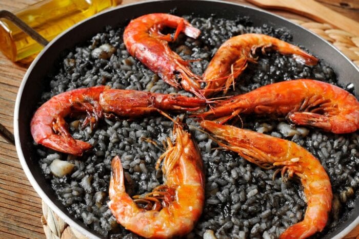 Arroz negro - typické španielske jedlo