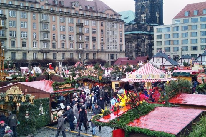 Neumarkt – méně komerční adventní trhy v Drážďanech