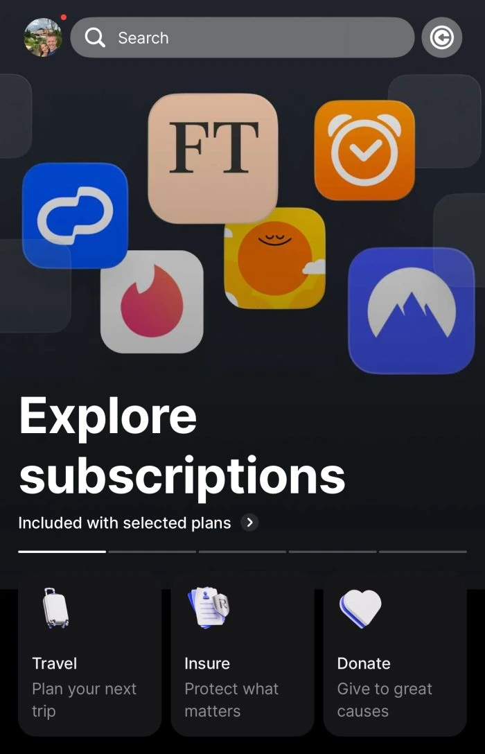 revolut subscriptions nahled