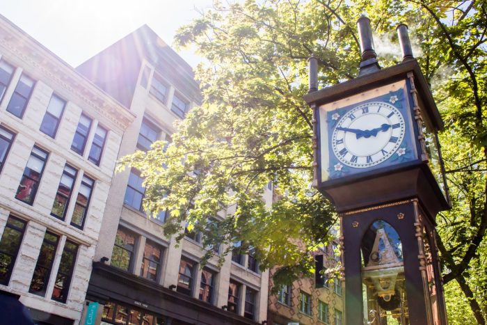 Co vidět ve Vancouveru? Gastown Steam Clock