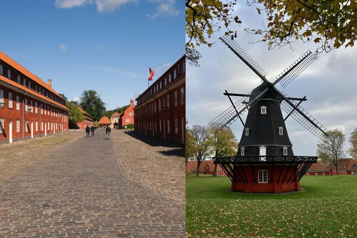 Fortaleza de Kastellet y molino de viento