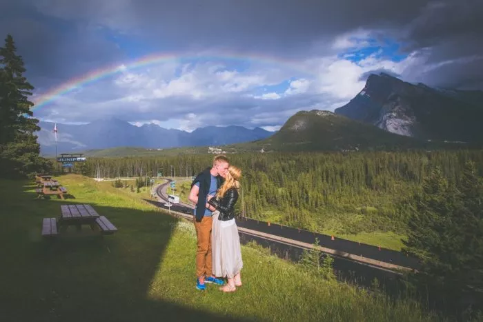 Vistas de Banff desde el hotel Juniper en Banff