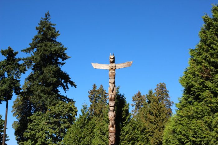 Totemy v Stanley Parku vo Vancouveri