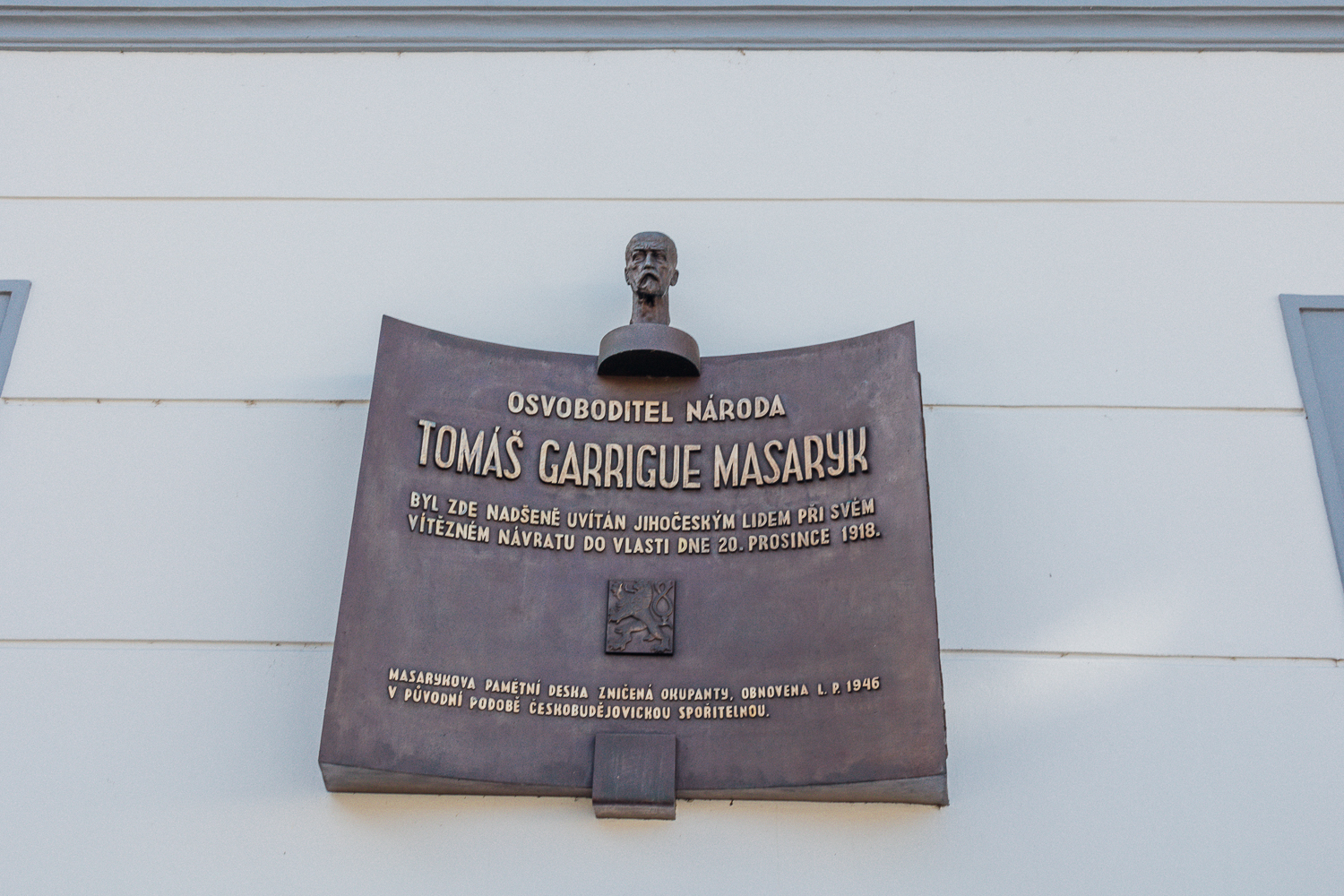 Pamětní deska T.G.Masaryka