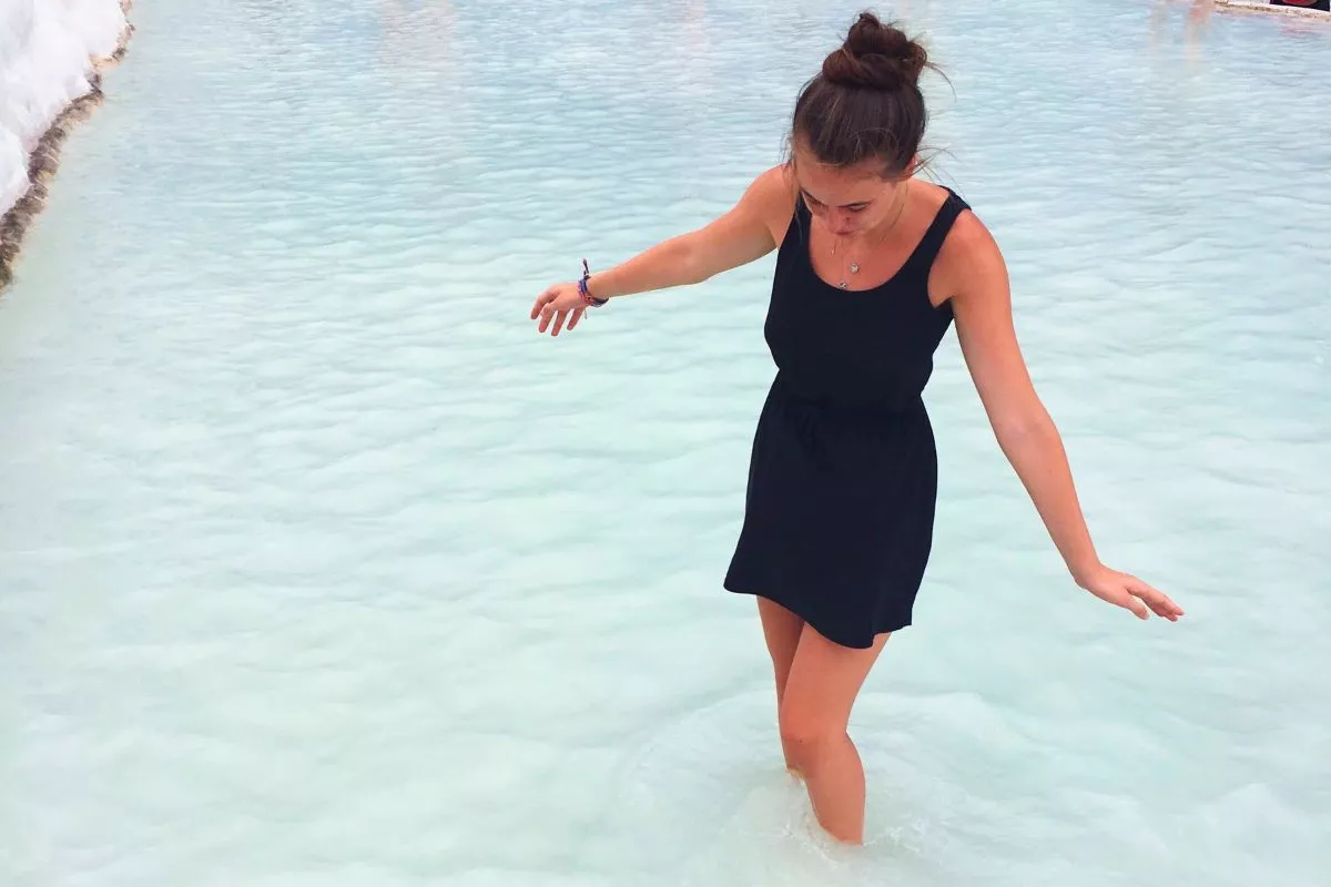 Pamukkale je nádherný přírodní úkaz v Turecku.