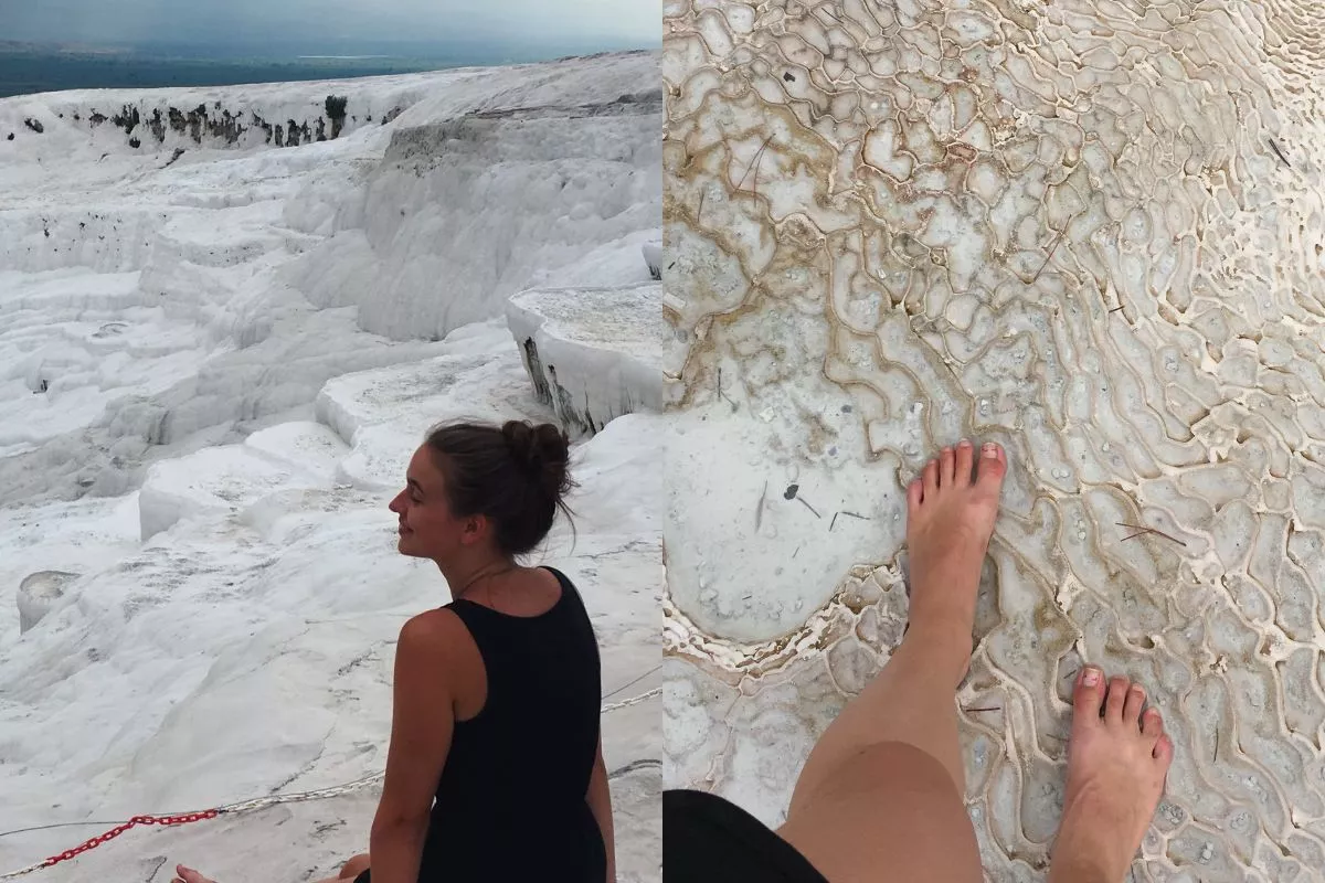 Po terasách se musí chodit bez bot.