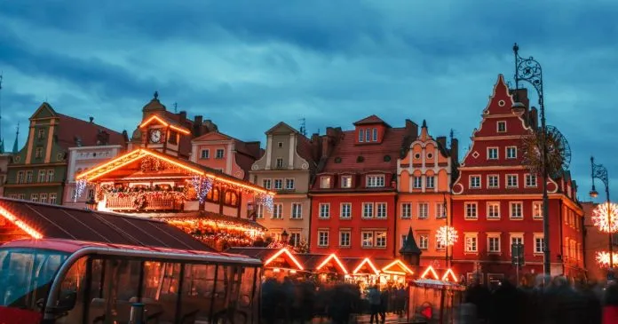 Vánoční trhy v polské Wroclawi