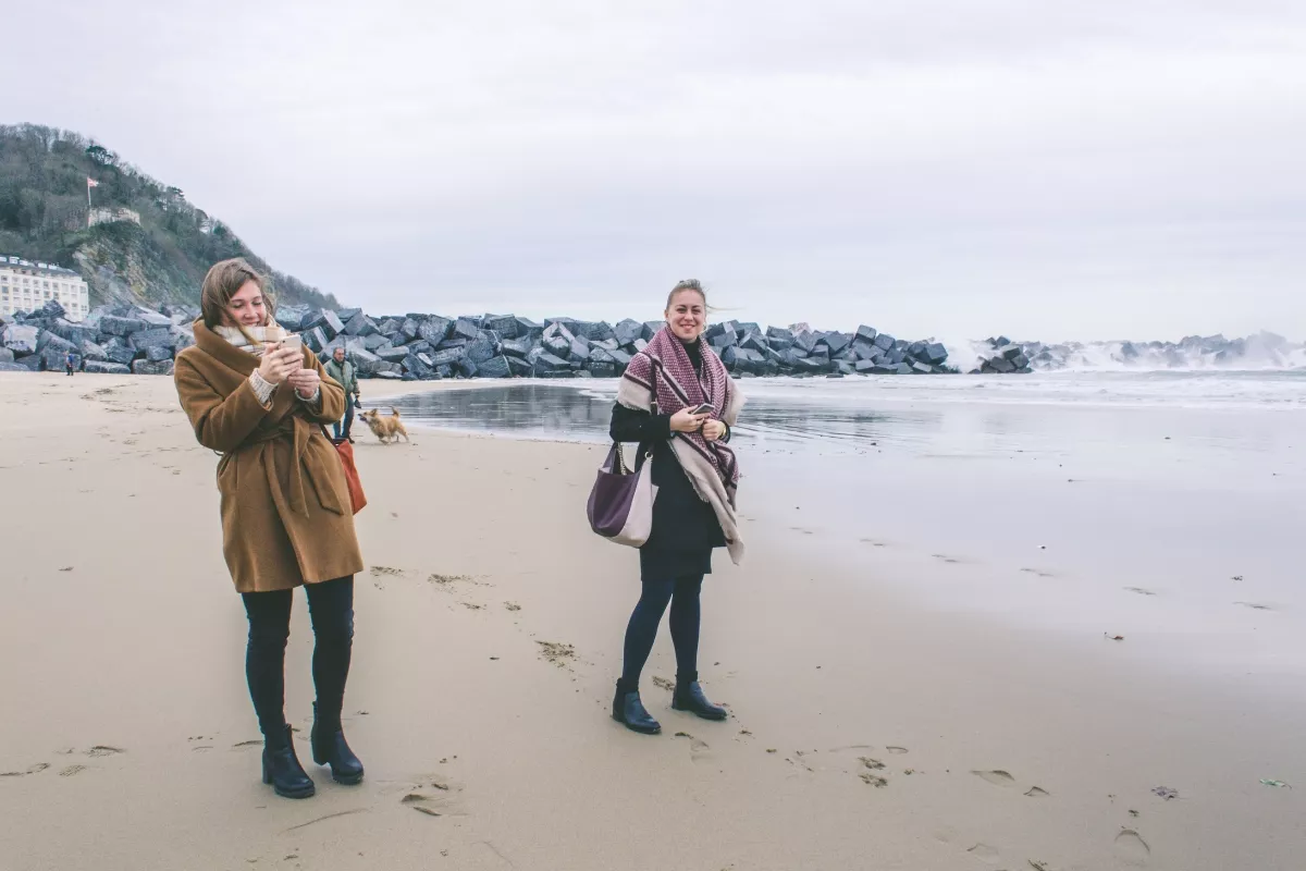 In San Sebastian waren we voor het eerst met onze vriendin die een tijd in Spanje had gewoond