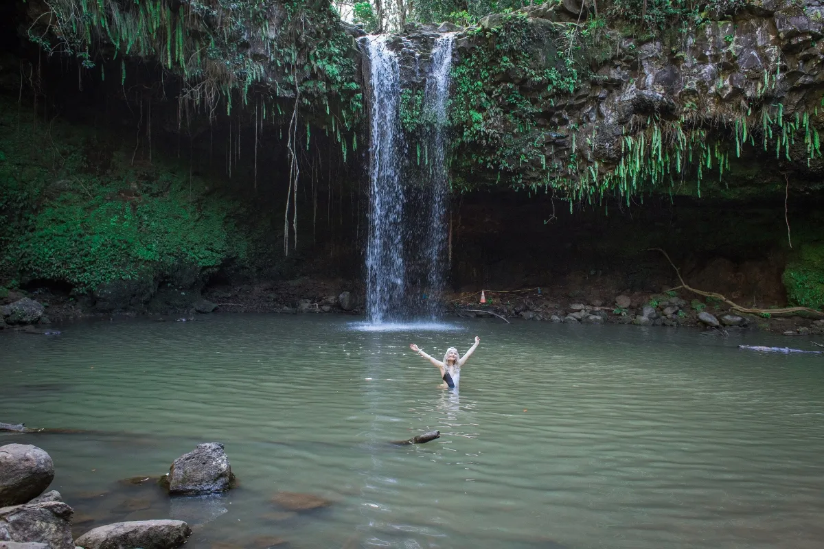 Twin Falls in Hawaii