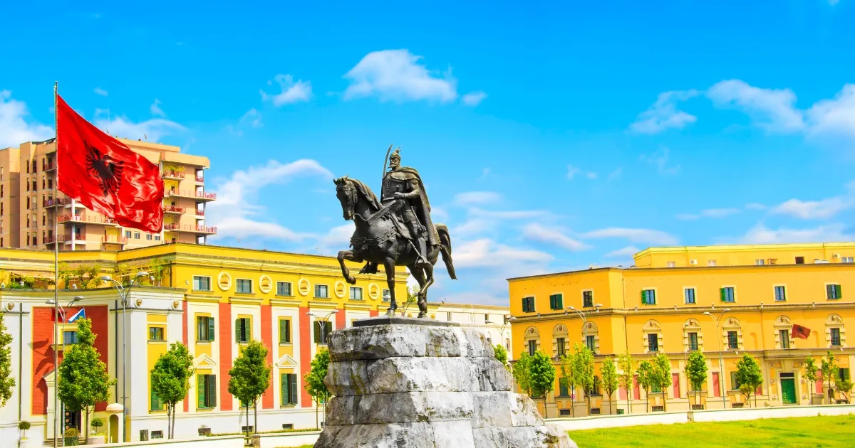 Hlavní město Albánie Tirana