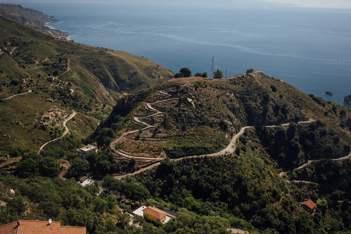 Castelmola vyhlídka