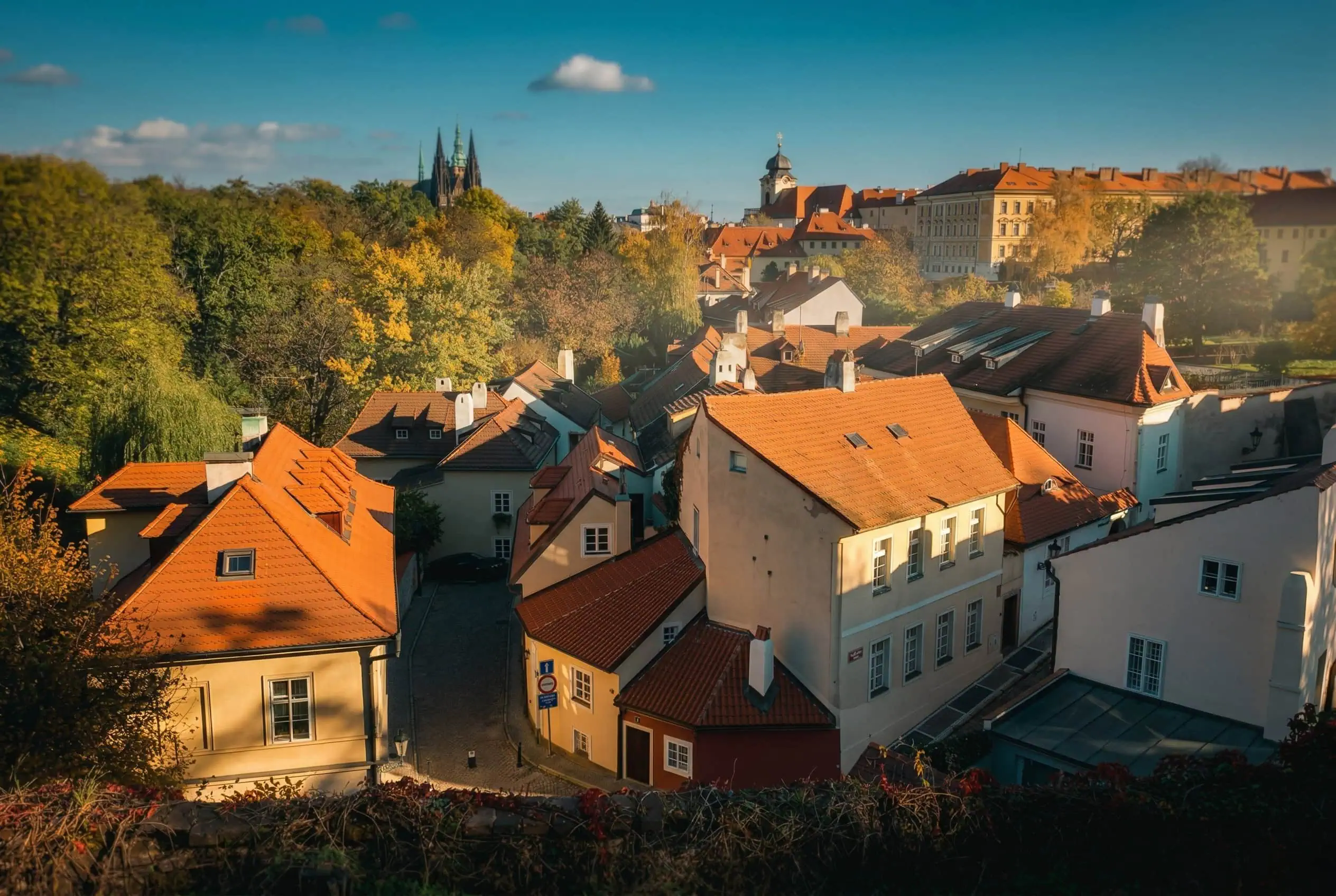 Rue Nový Svět près du Château de Prague