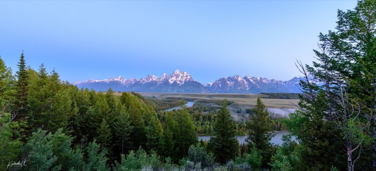 Grand Teton National Park, Wyoming (SUA): Ghid și 15 lucruri de văzut și făcut 8 Belvederea Snake River Overlook spre rau si masivul Teton
