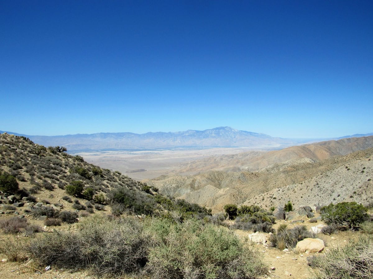Vyhled z Keys View na Coachella Valley
