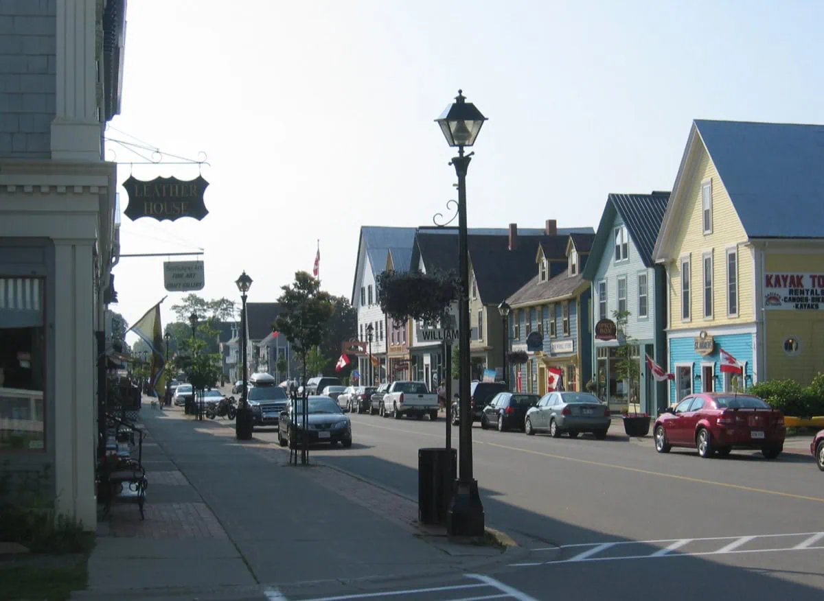 Historická Water Street v St. Andrews by-the-Sea