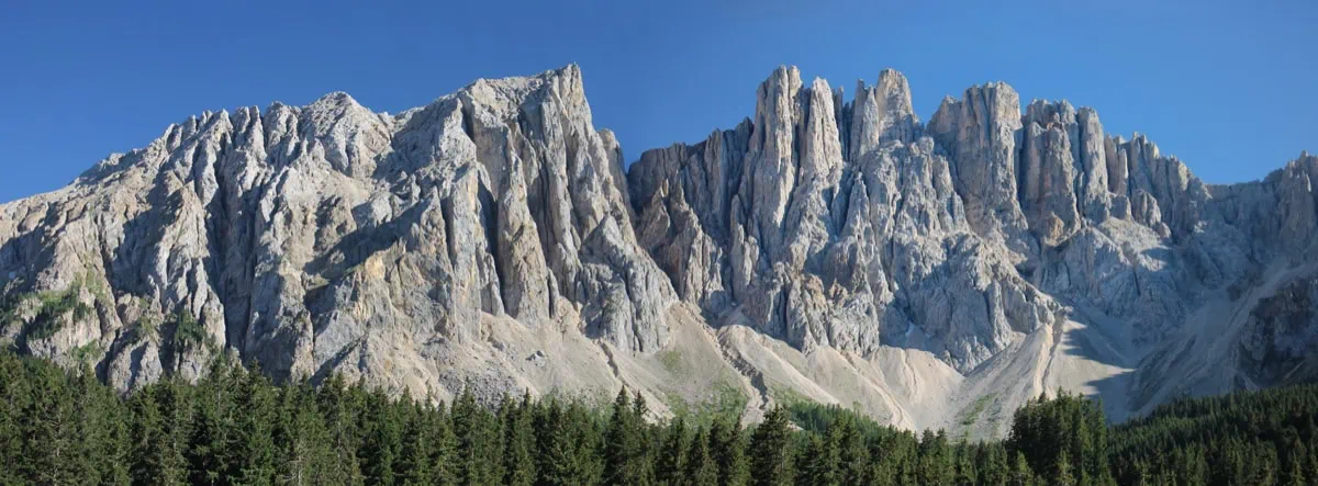 Pohori Latemar nad Lago di Carezza