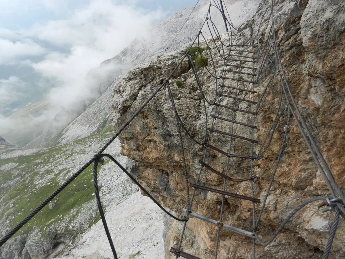 Via ferrata Cesare Piazzetta na Sass Pordoi