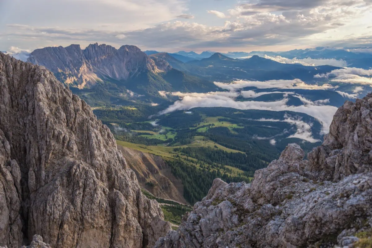 Ferrata Passo Santner v Catinacciu