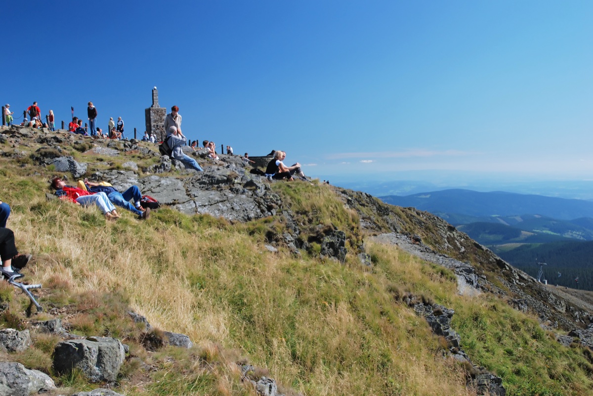 Snezka v Krkonosich z polske strany - Karpacz