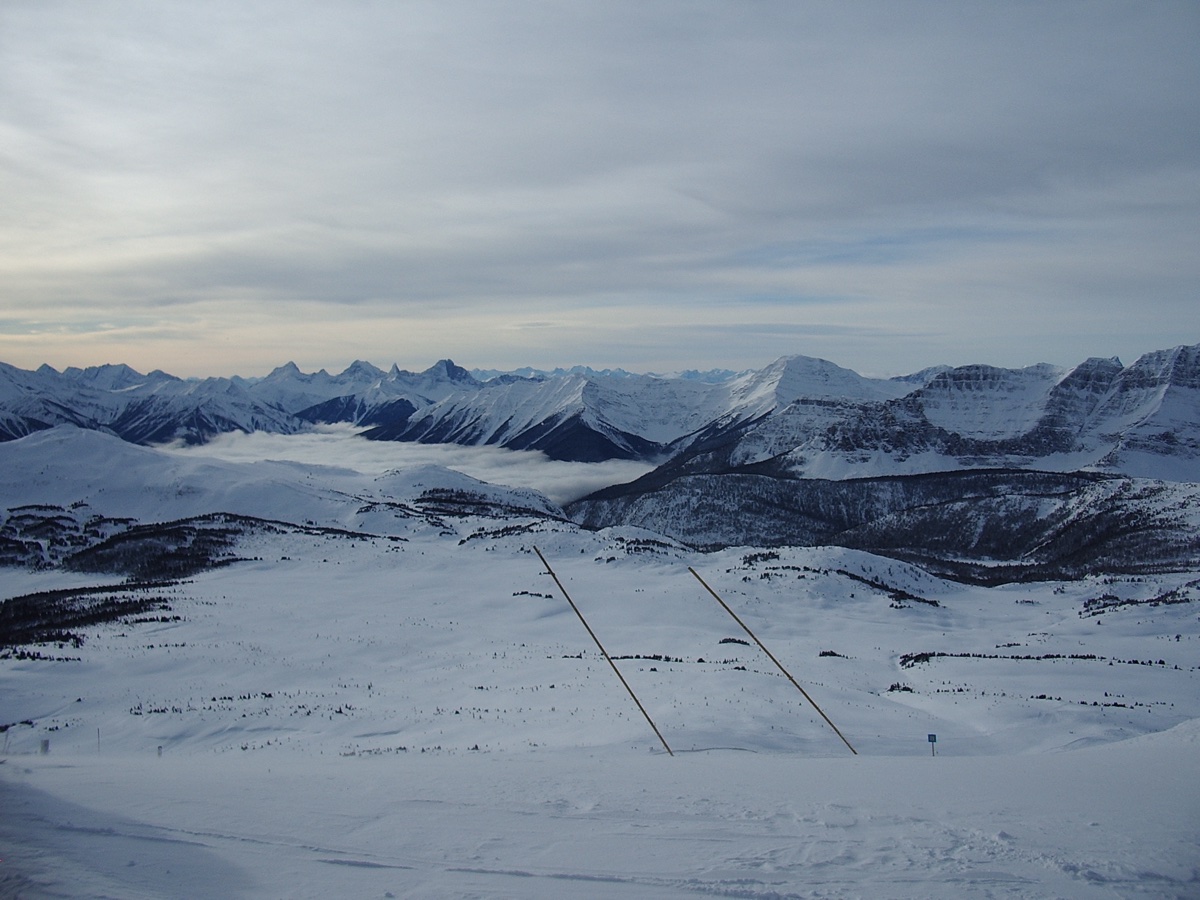 Sunshine Village - lyzarsky areal na kontinentalnim rozvodi