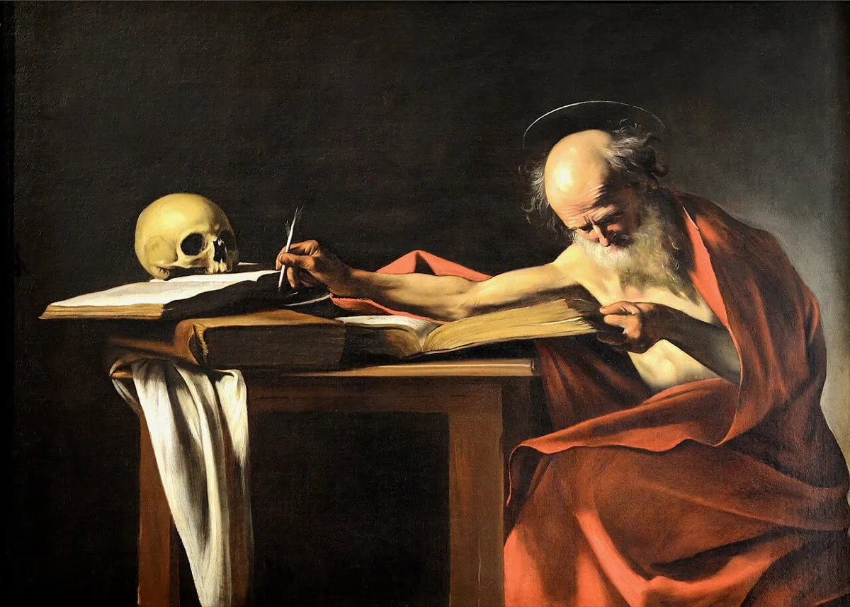 Galleria Borghese: vstupenky, rezervace + 12 tipů co vidět 11 Caravaggiův obraz Píšící svatý Jeroným s výrazným šerosvitem v Galerii Borghese