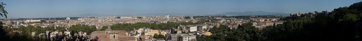 Trastevere, Rím: 14 tipov, čo robiť a jesť v najkrajšej štvrti Ríma 7 Panoráma Ríma z kopca Janiculum (Gianicolo)