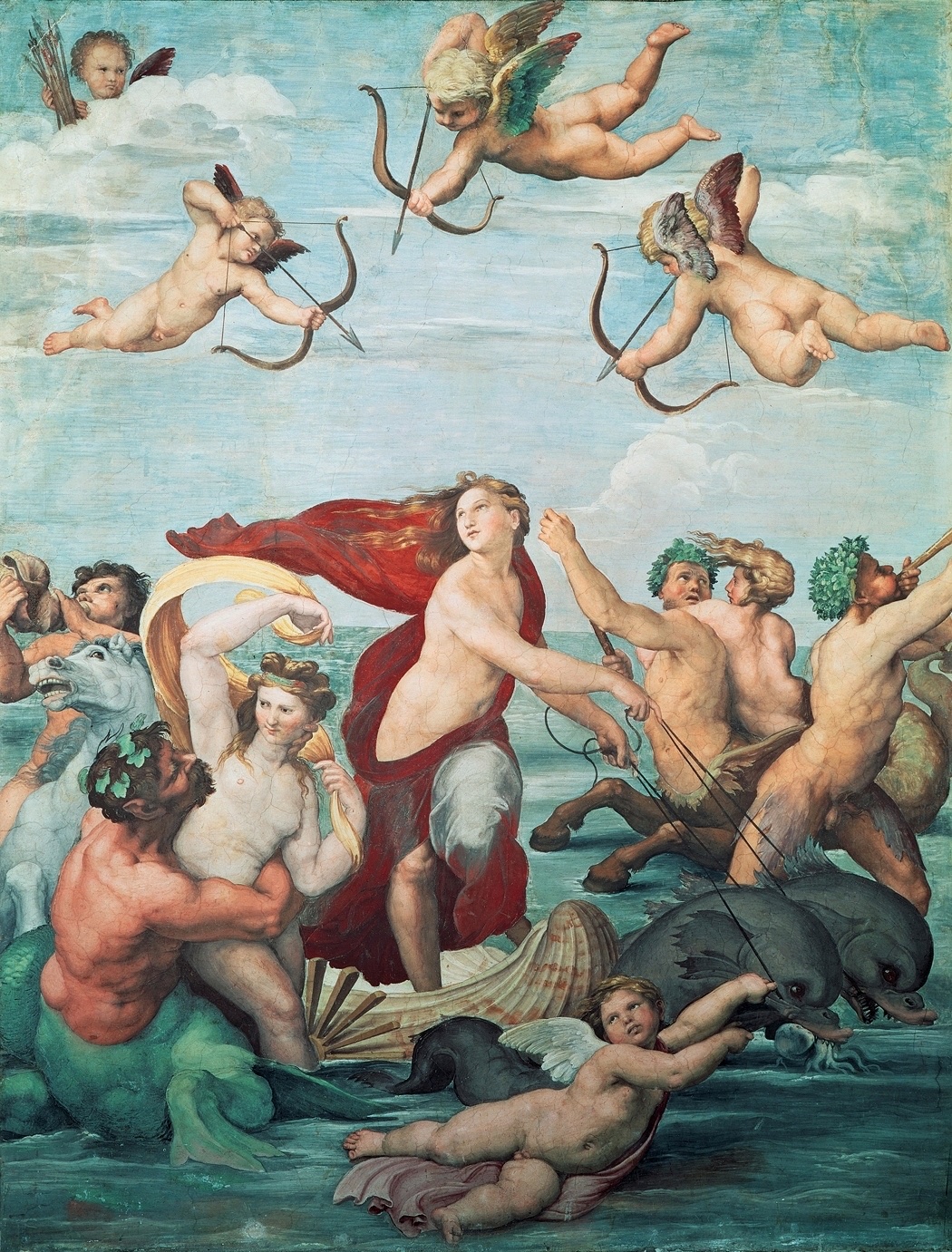 Raffaelova freska Triumf Galatey ve Villa Farnesina