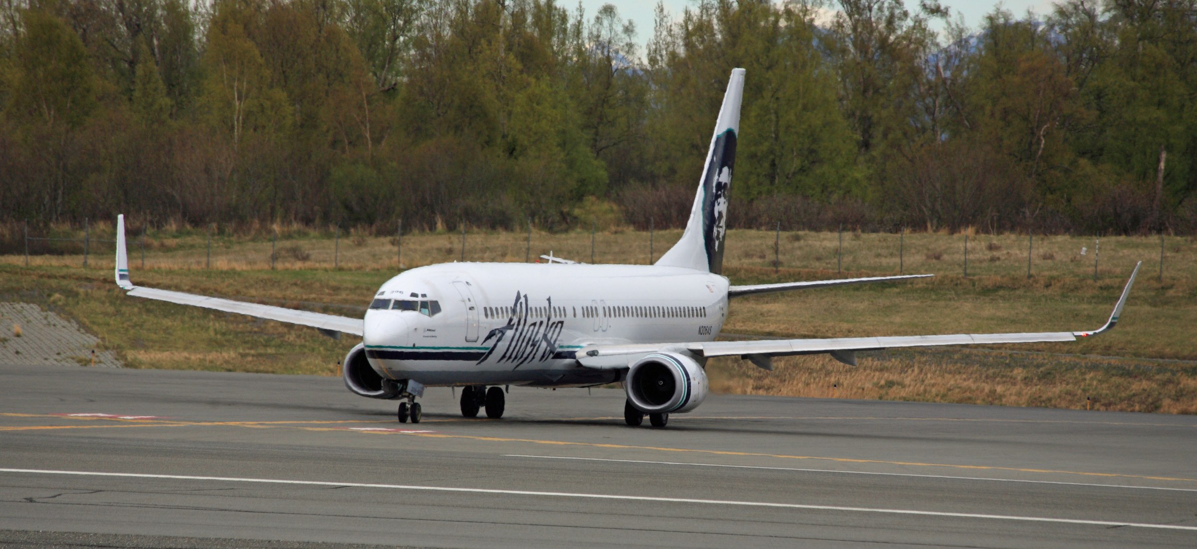 Letoun Alaska Airlines na letišti Anchorage