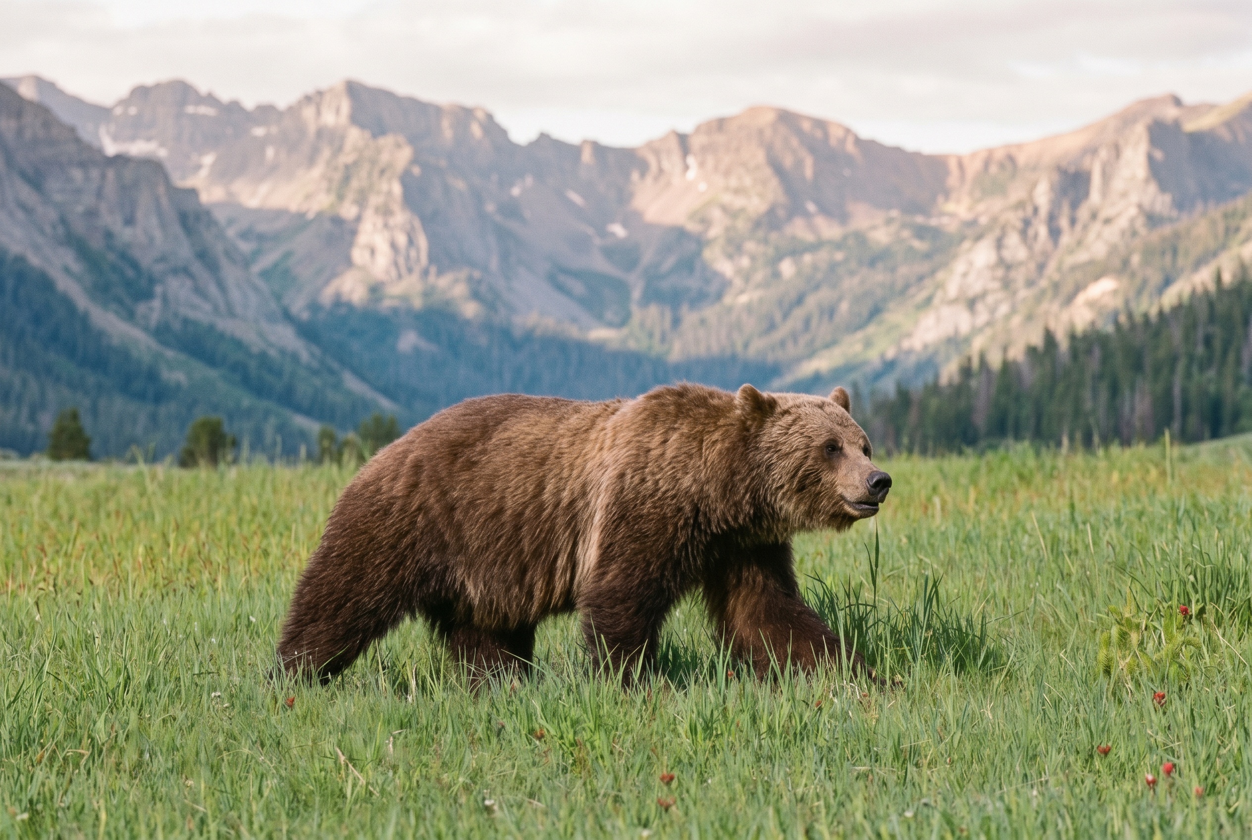 Medvědi v Kanadě: Kompletní průvodce bezpečností (bear spray, jak se chovat, co dělat při setkání) 12 Grizzly v ranní mlze nad Skalistými horami — wildlife jam