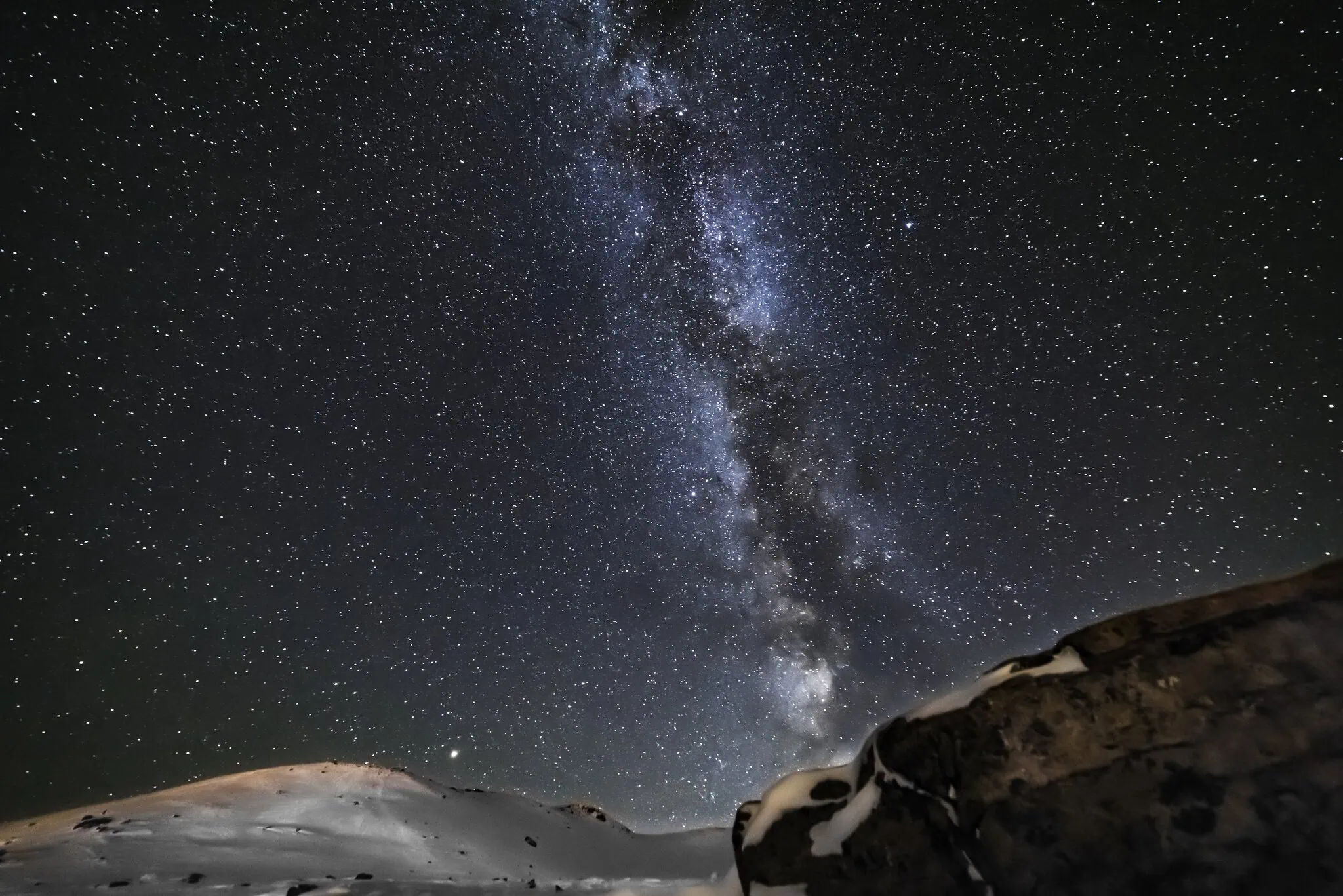 Starry sky over the Jasper Dark Sky Preserve