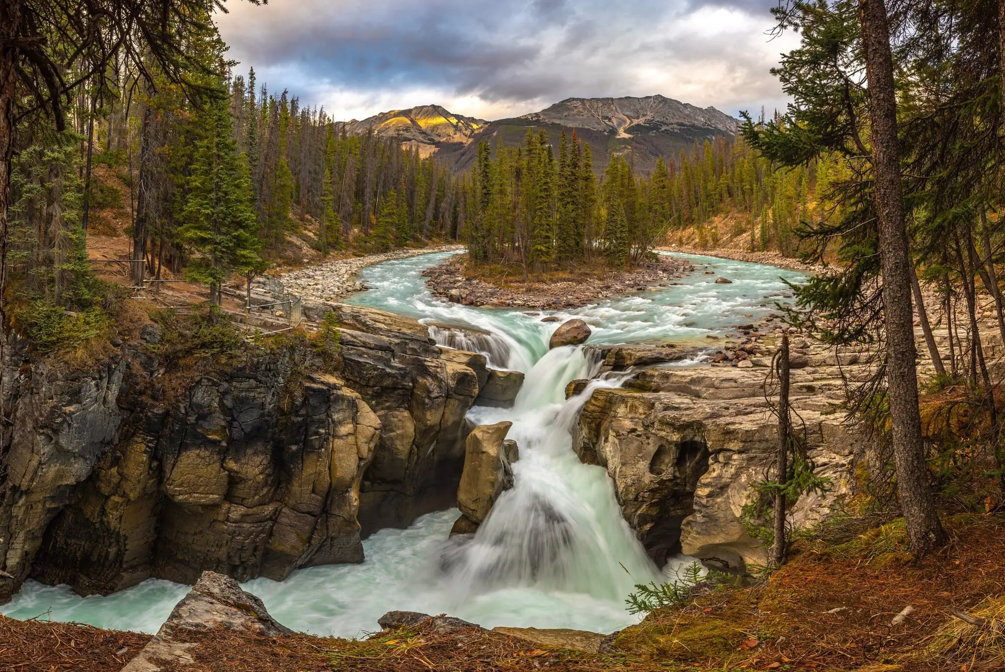 Sunwapta Falls on the Icefields Parkway
